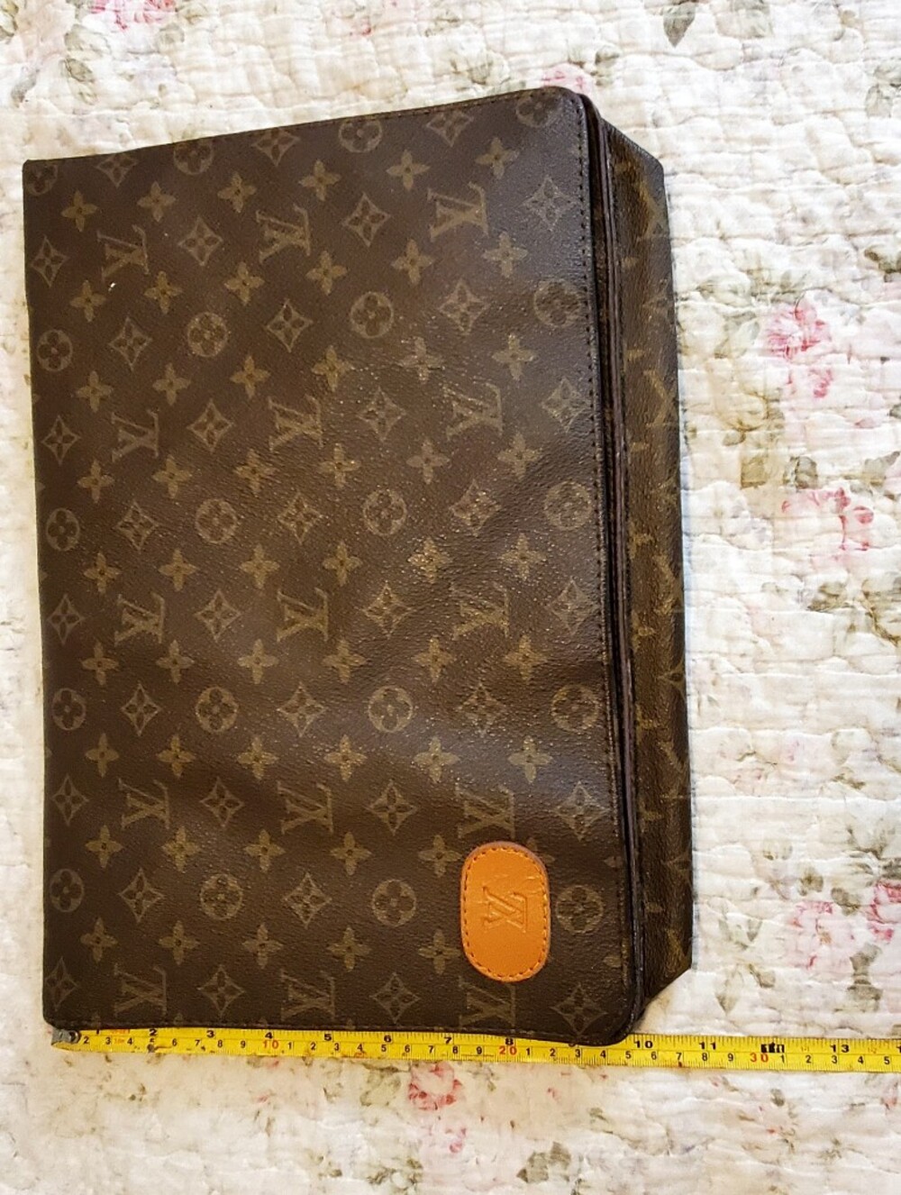 Vintage Louis Vuitton Brown Monogram Document Pouch